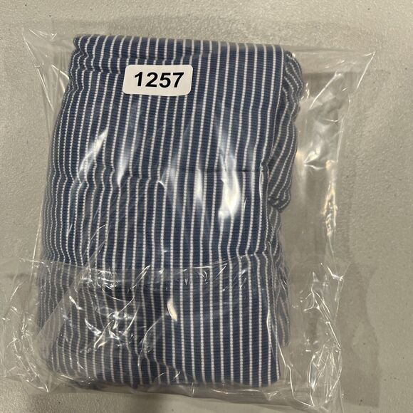 Altar’d‎ State Cold Shoulder Blue Striped Medium Dress Preppy Classic - Picture 9 of 9